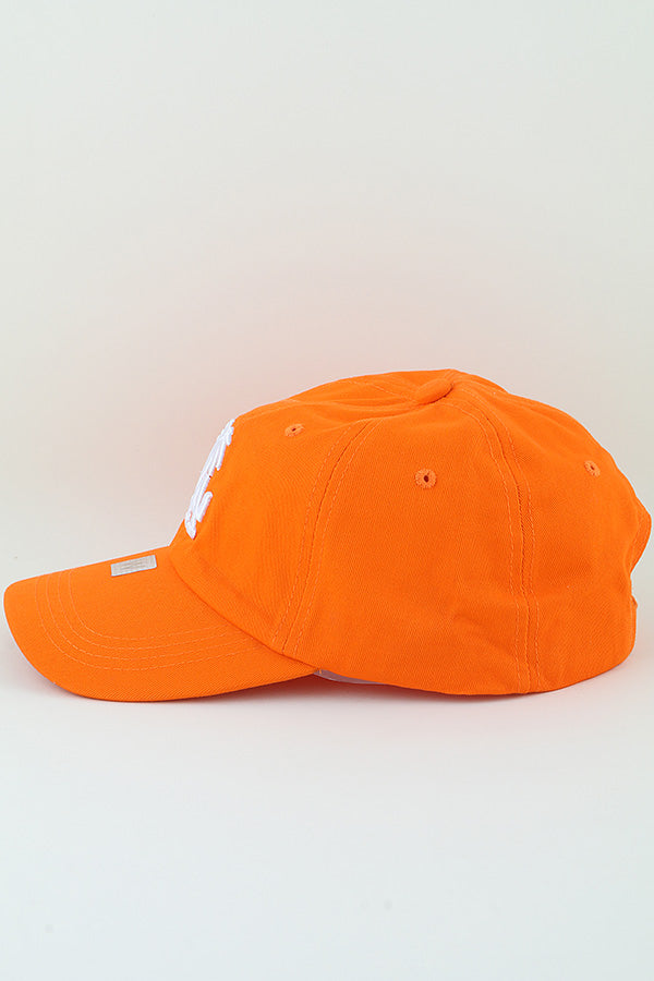 Classic Mustard Los Angeles Palm Tree Caps - Set of 6