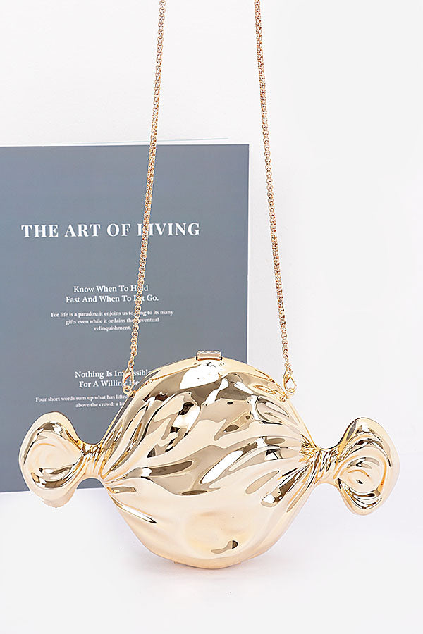Set of 3 Gold-Toned 8446 Acrylic Case Bags