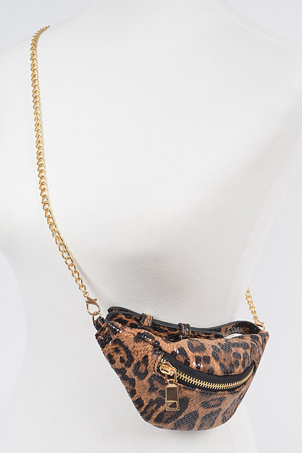 Set of 3 Leopard Mini Wrist Bags - 3201 Model