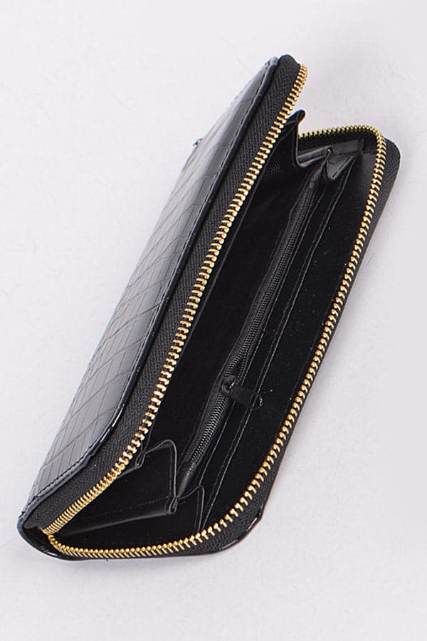 Brown Faux Crocodile Skin Wallet - Pack of 3