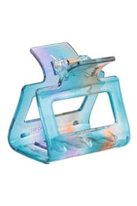 Blue Dye Resin Square Hair Claw Pins - Pack of 12 Stylish Hair Accessories