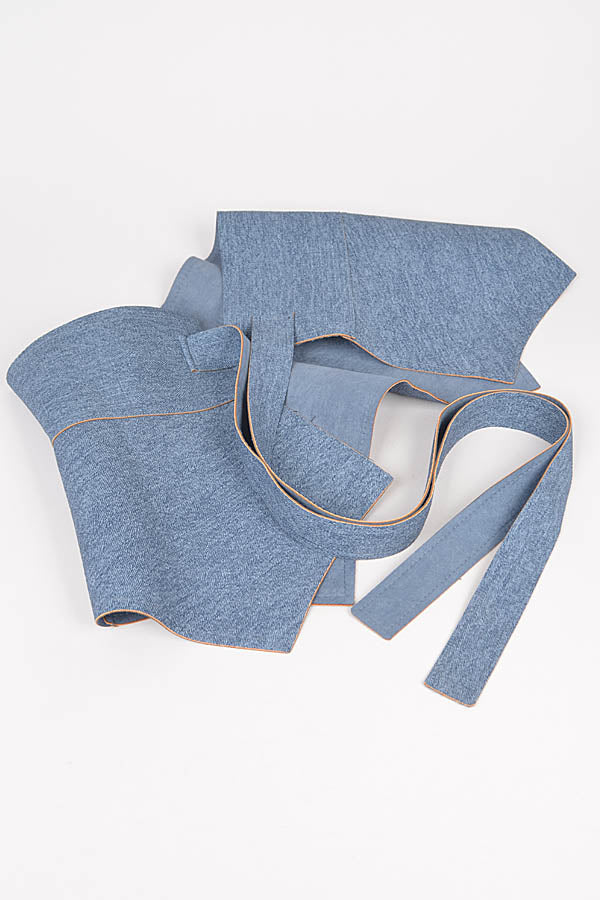 Medium Blue Denim Skirt Belt - Pack of 6