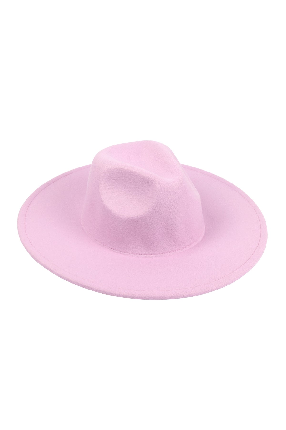 Fashionable Lavender Felt Fedora Brim Hat - Pack of Six