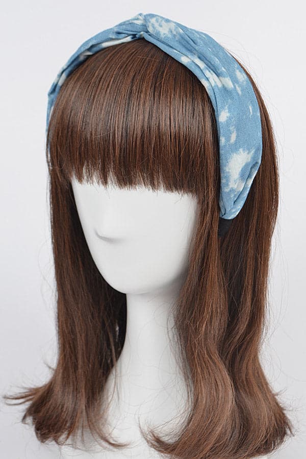 Pack of 6 Light Blue 9728 Sky Denim Headbands