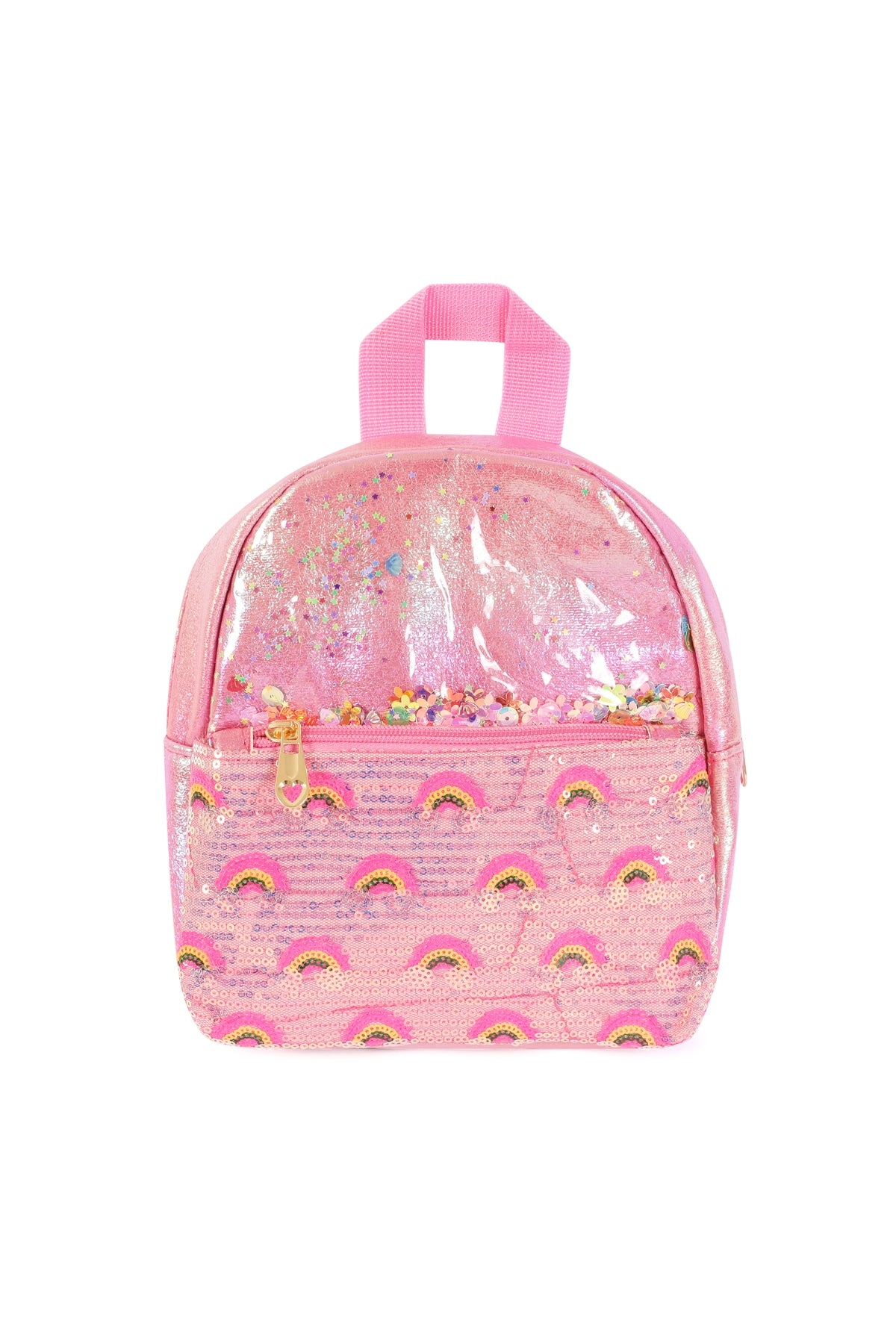 Adorable Rainbow Glitter Rose Kids Backpacks - Set of 6
