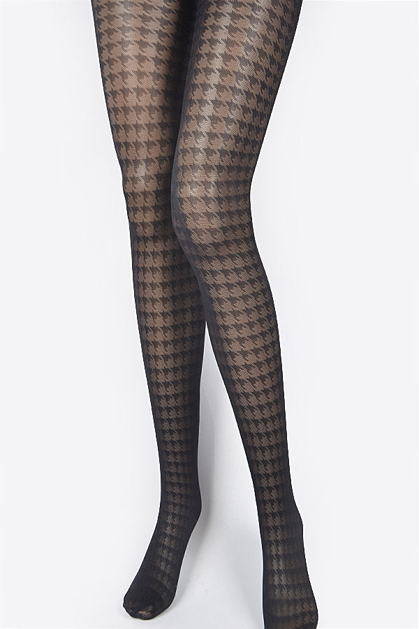 Pack of 6 Fashionable Black Panty Stockings - Style No. 4268