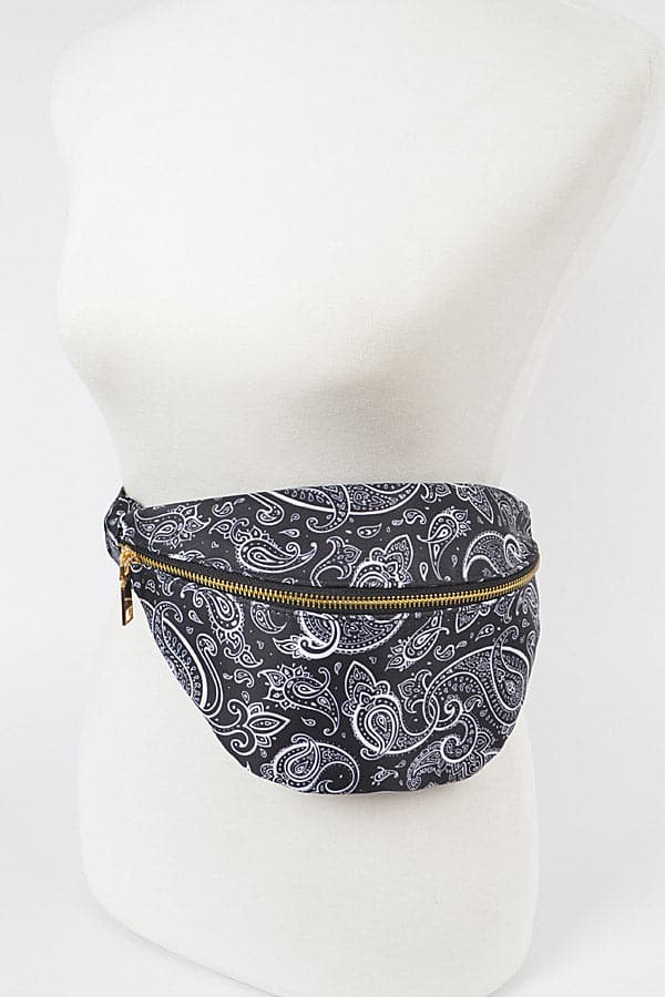 Navy Blue Bandana Fanny Pack - Set of 3