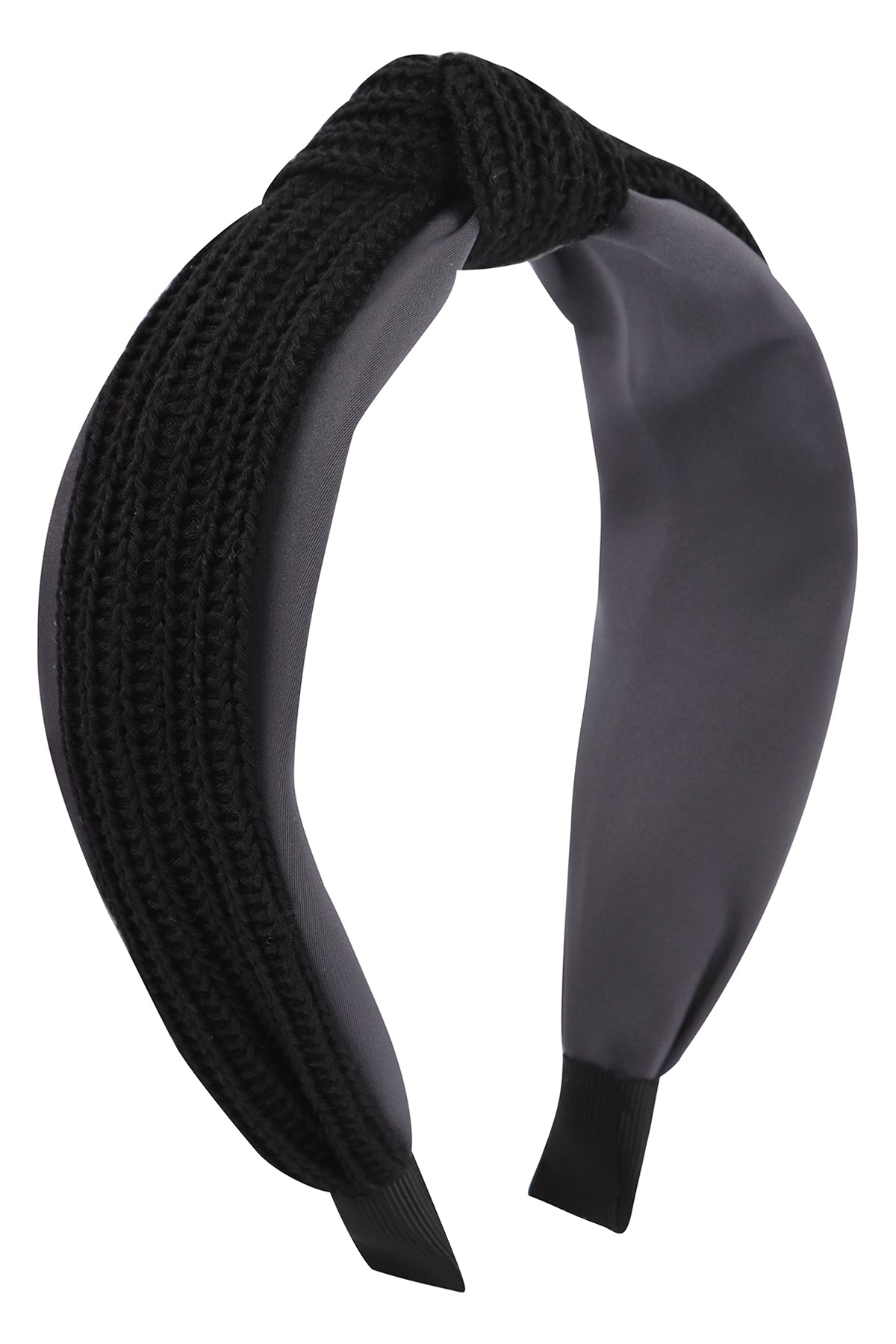 Black Knitted Knot Headbands - Set of 6 Hair Accessories