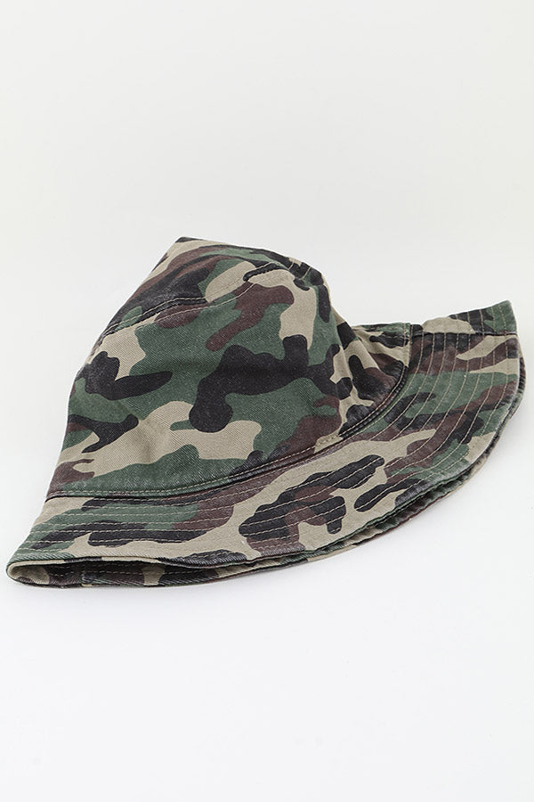 Set of 6 Dark Blue Classic Plain Bucket Hats