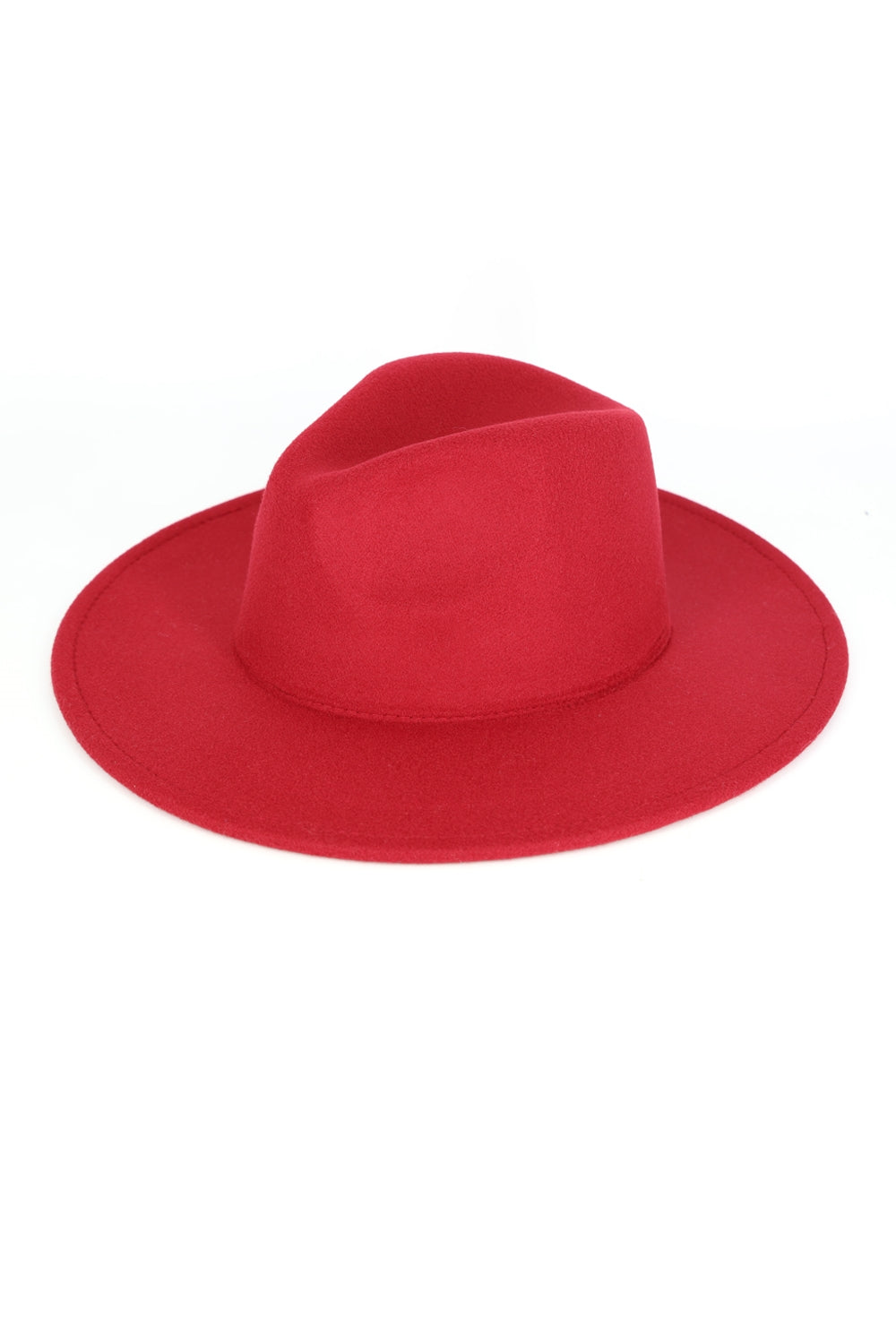Burgundy Solid Panama Hats - Pack of Six Fashionable Headwear