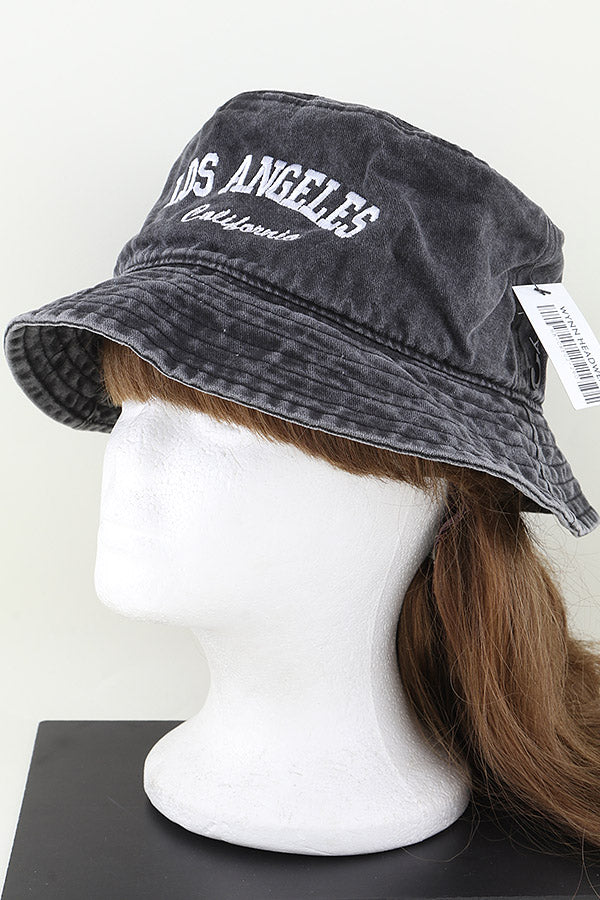 Gray Pack of 6 Los Angeles California Style Bucket Hats