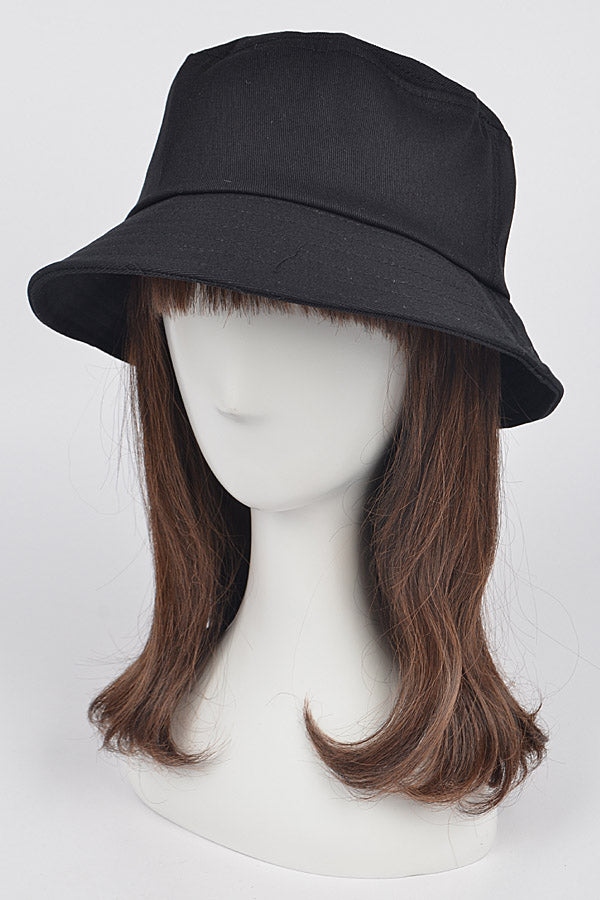 Pack of 6 Stylish 6751 Black Bucket Hats