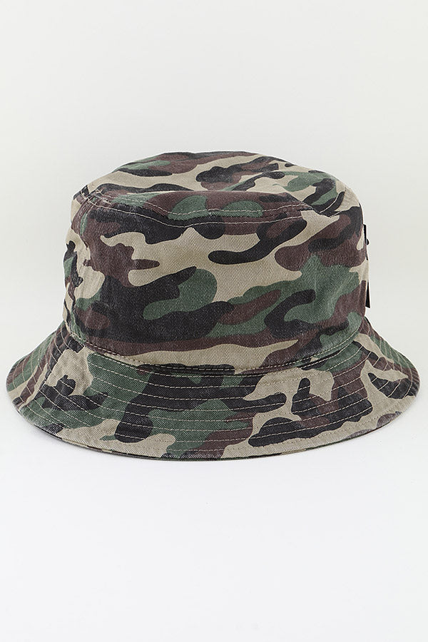Set of Six Classic Simple Gray Bucket Hats for Casual Wear