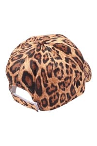 Brown Leopard Print Fashion Caps - Set of 6