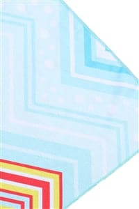 Single Pack Chevron Patterned Polyester Towel