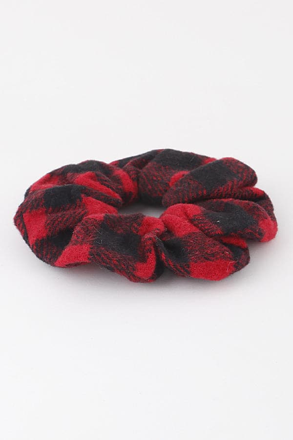 Pack of 6 White Checkered 89001 Scrunchies