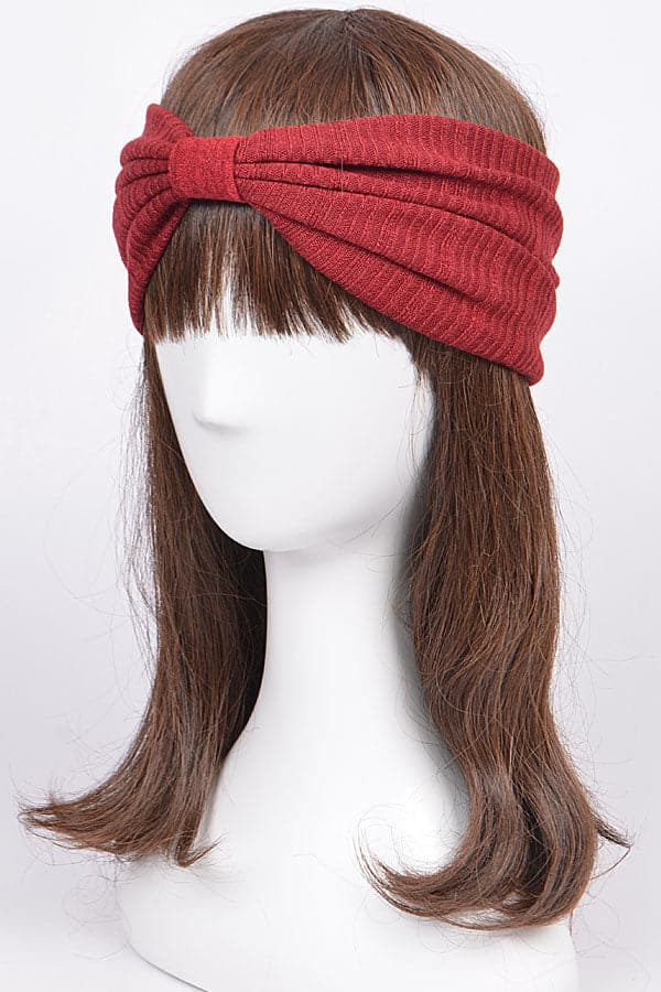 Pack of 6 Burgundy Head Bands - Style 0728