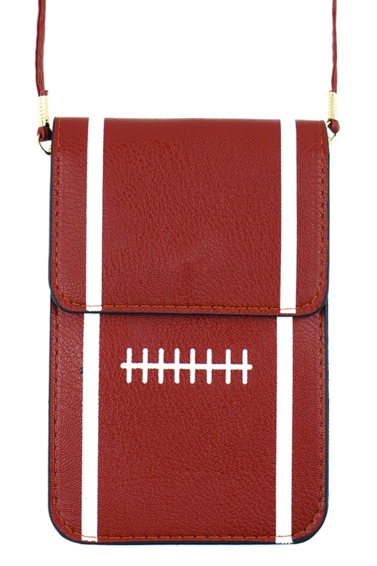Set of 6 Transparent Football - Inspired Cellphone Crossbody Bags