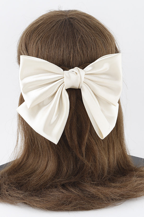 Pack of 6 Classic 0868 Black Ribbon Hair Clips