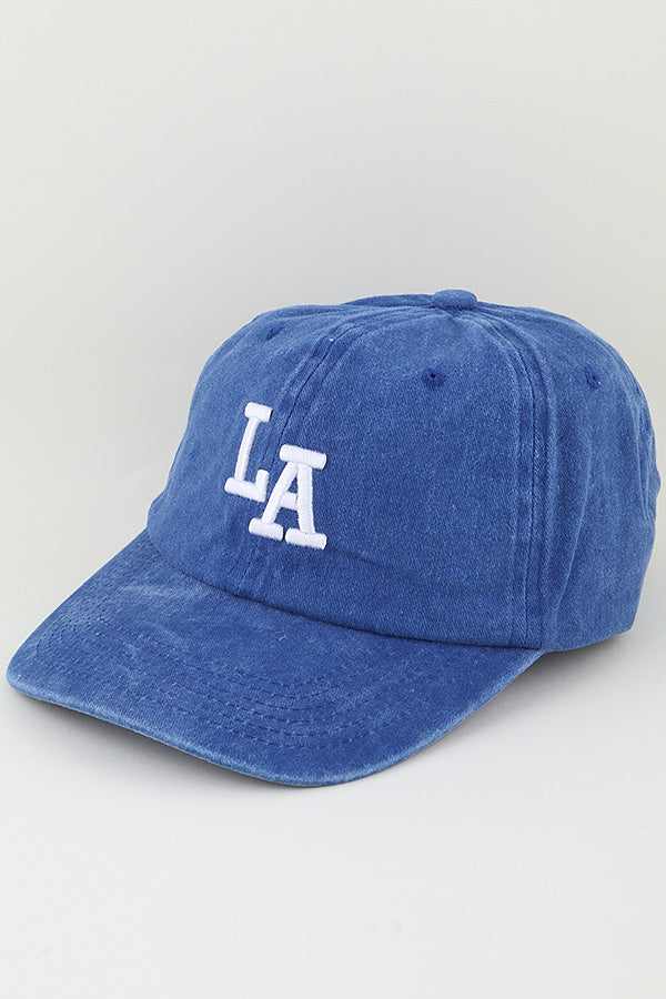 Beige LA Classic Baseball Caps - Set of Six