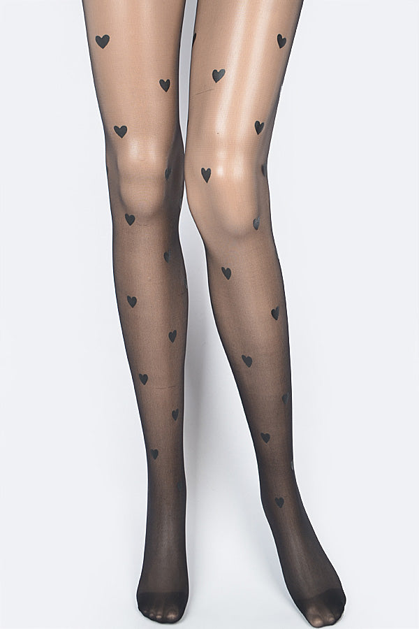 Pack of 6 Black Fashion Panty Stockings - Model 6268