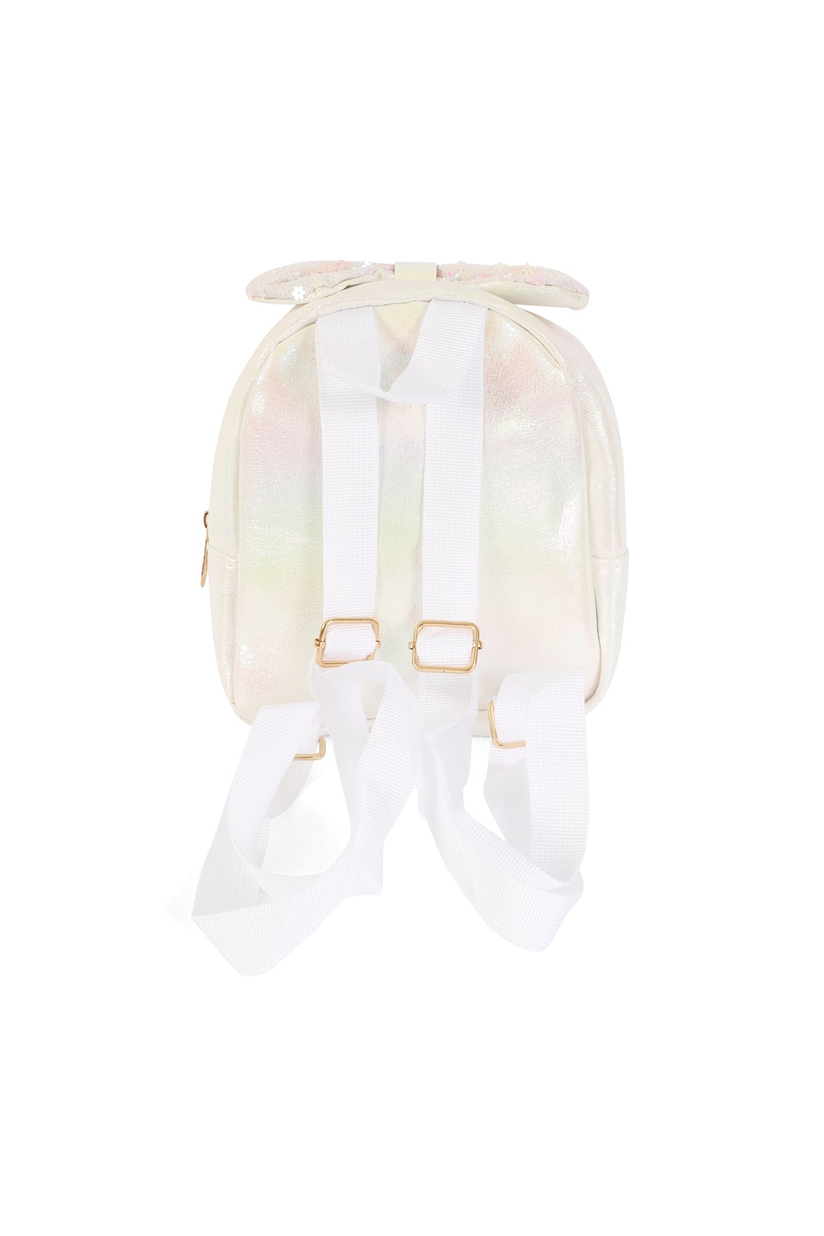 Adorable Glitter Bow White Kids Backpack - Set of 6