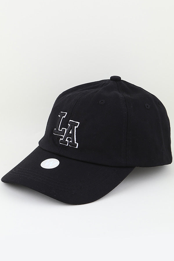 Black LA Classic Caps - Set of 6