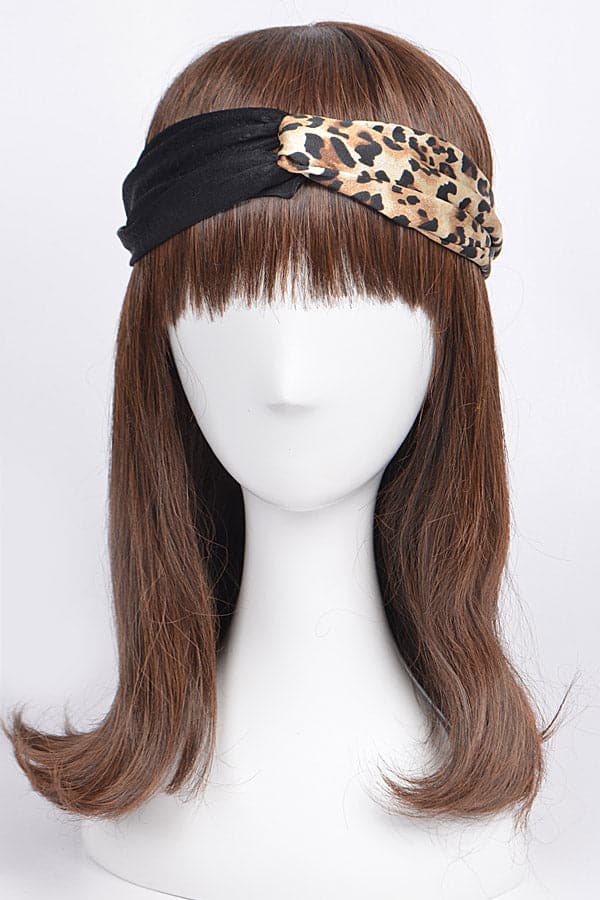 Pack of 6 Animal Print Headbands in Stylish Black Color - 6728