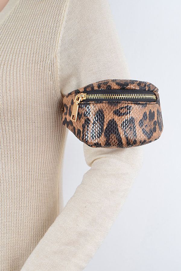 Set of 3 Leopard Mini Wrist Bags - 3201 Model