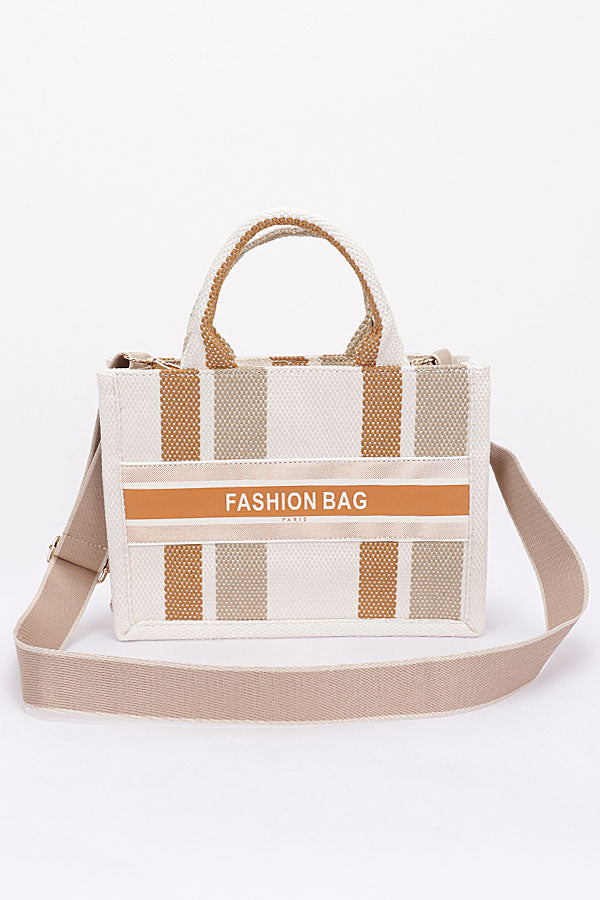 Pack of 3 Khaki 9836 Pleated Faux Leather Crossbody Bags