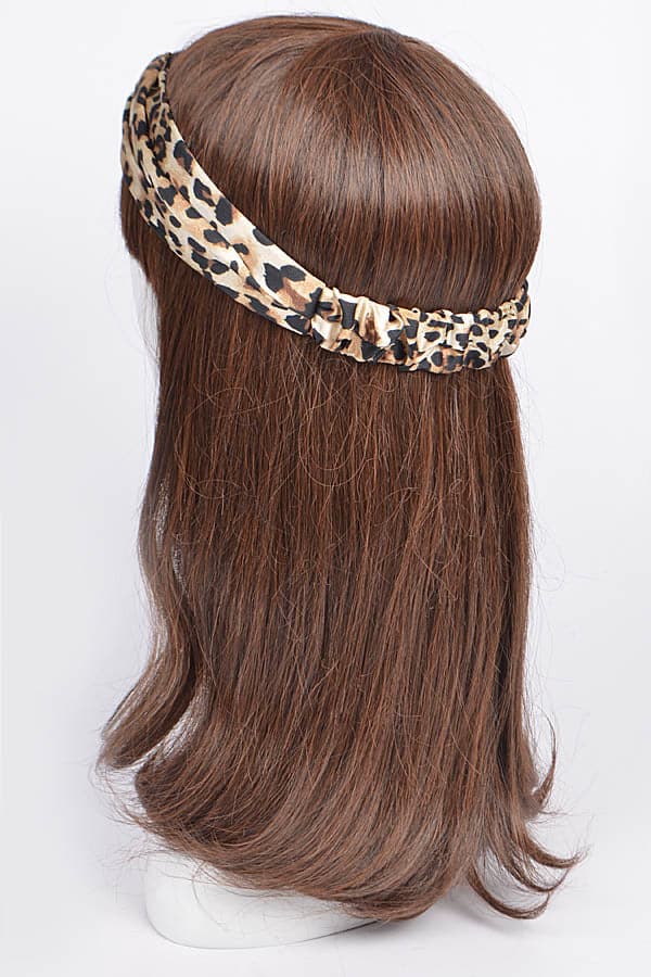 Pack of 6 Animal Print Headbands in Stylish Black Color - 6728