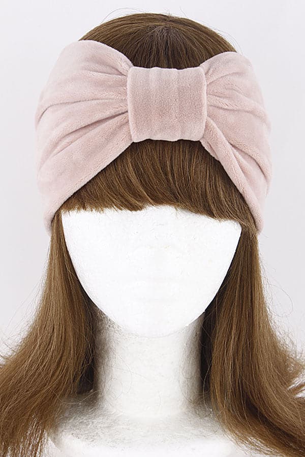 Set of 6 Taupe 218 Ribbon Winter Head Bands