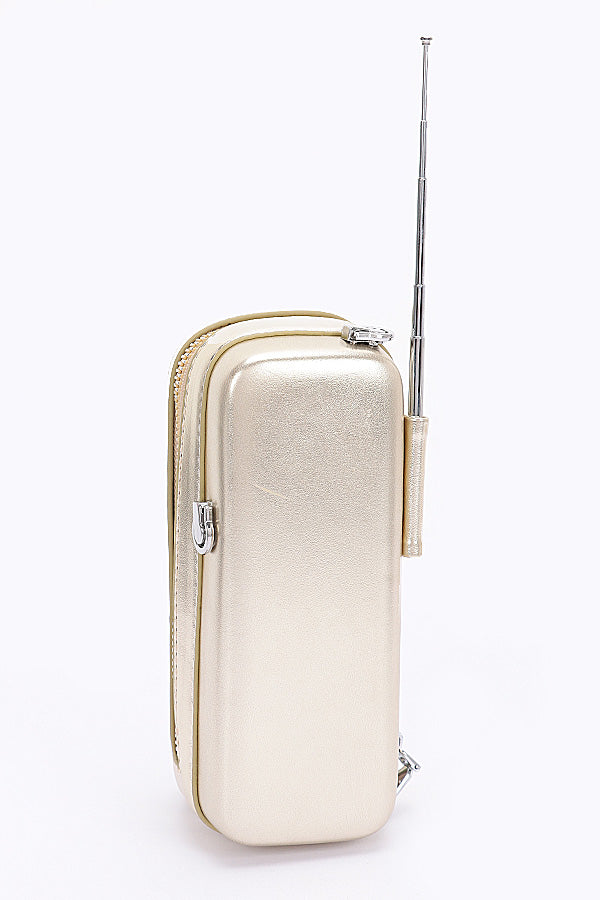 Pack of Three 4236 Gold Metallic Handphone Novelty Bags