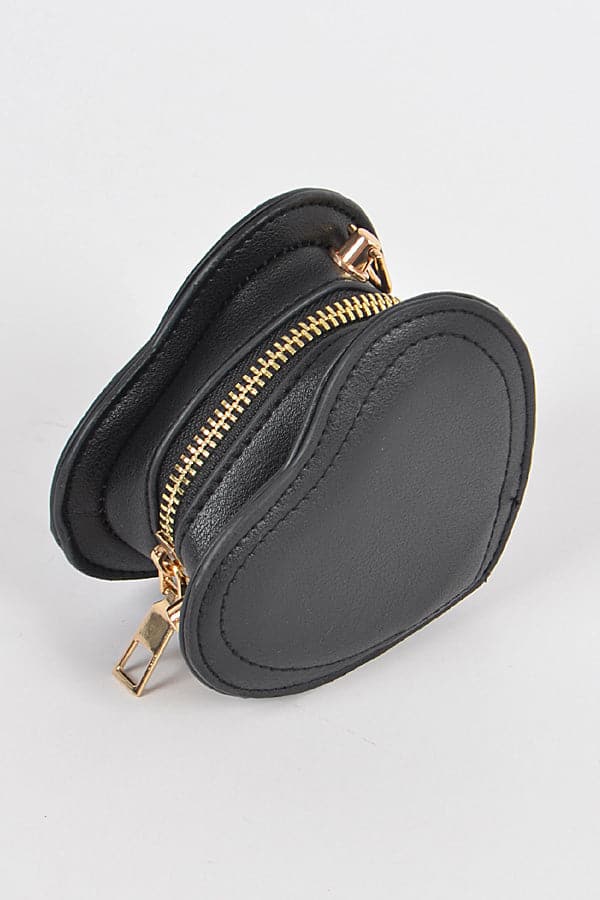Red Heart - Shaped Faux Leather Mini Clutch Set of 3