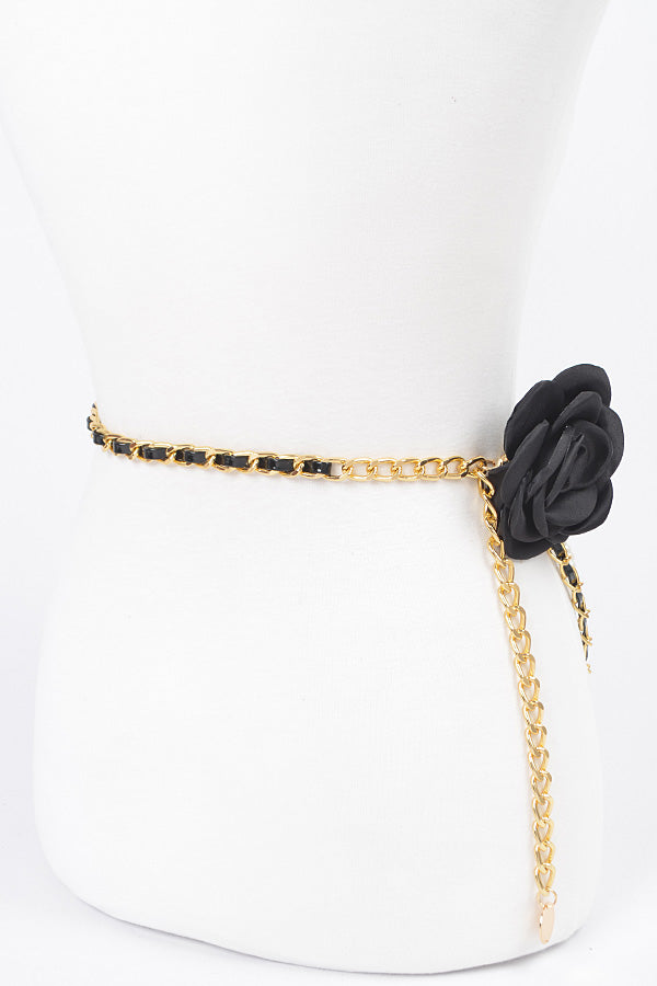 Pack of 6 Ivory Gold - 2968 Multi - Layered Chain Belt for Fashion