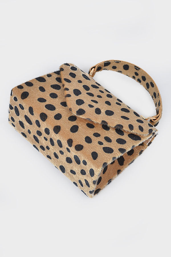 3 - Piece Set of 2225 Camel Faux Fur Leo Clutches