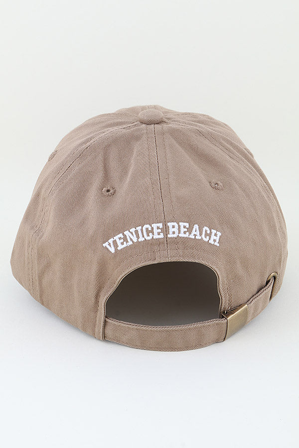 Black Venice Beach California Classic Caps - Set of 6