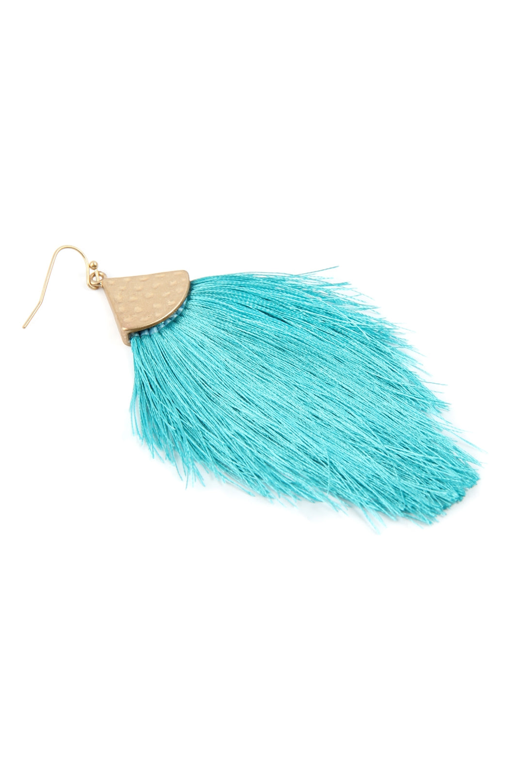 6-Piece Set of Turquoise Thread Tassel Drop Earrings