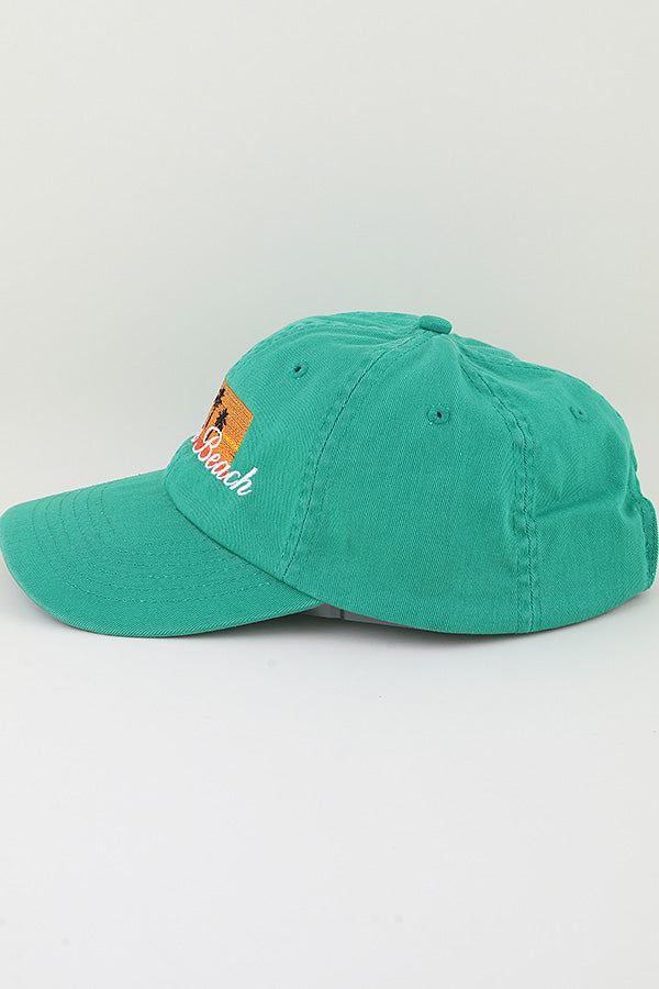 Khaki Venice Beach Graphic Palm Tree Caps - Pack of 6