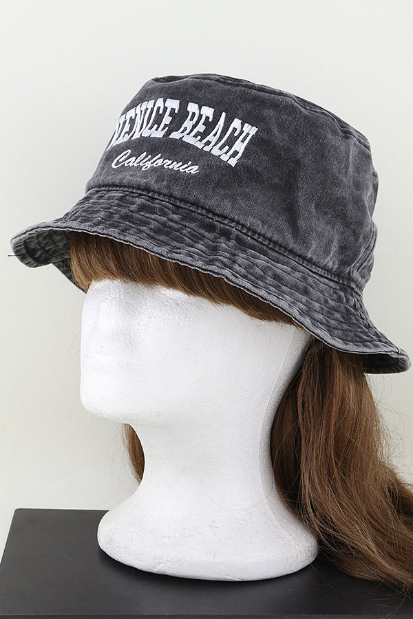 Pack of 6 Gray Venice California Style Bucket Hats for Fashionable Headwear