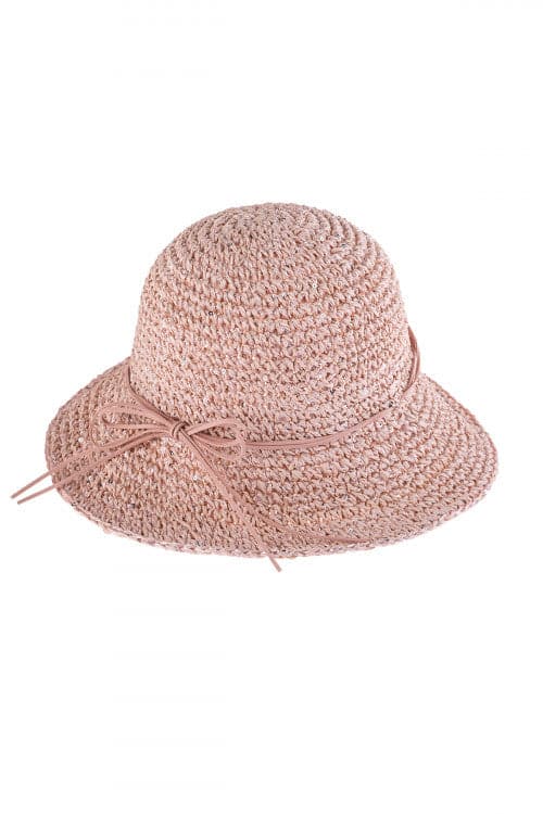 Pink Weaved Women's Bucket Hats - Set of 6